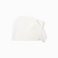 Полотенце-чалма для сушки волос Этель, цв. белый, 73х28 см, 60% лён, 40% хл