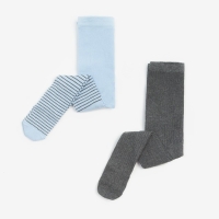 Набор колготок Крошка Я &laquo;Полоска&raquo;, рост 68-74 см, цвет серый/голубой