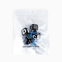 Набор кубиков для D&D (Dungeons and Dragons, ДнД) "Время игры", серия: D&D, 7 шт, синие Набор кубиков для D&D (Dungeons and Dragons, ДнД) "Время игры", серия: D&D, 7 шт, синие