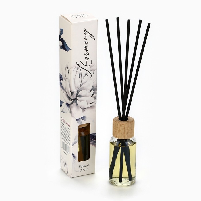 Диффузор ароматический палочки, ароматизатор для дома &laquo;Аромадиффузор: Harmony&raquo;, аромат ваниль, 30 мл.
