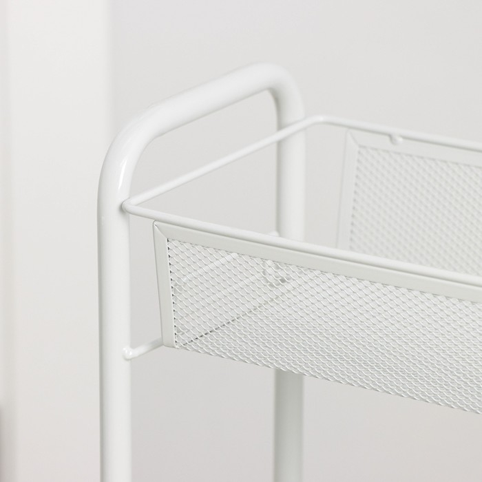 Этажерка на колёсиках &laquo;Ладья 1К&raquo;, 3 яруса, 44&times;17&times;75,5 см, цвет серый