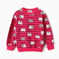 Комплект для девочки (свитшот, брюки), цвет фуксия, рост 86 см