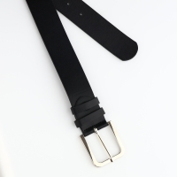 Ремень женский, ширина 4 см, винт, пряжка металл, цвет чёрный Ремень женский, ширина 4 см, винт, пряжка металл, цвет чёрный