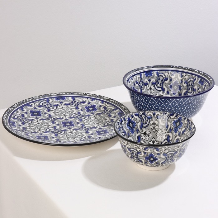 Салатник керамический Доляна &laquo;Дайра&raquo;, 350 мл, d=12,5 см, цвет серый