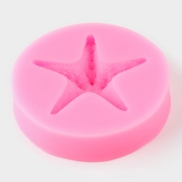 Молд &laquo;Морская звезда&raquo;, силикон, d=7,5 см, цвет МИКС