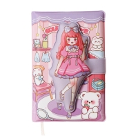 Записная книжка подарочная, А6, 100 листов, цветной блок, с фигурным хлястиком, обложка пвх, "Аниме", МИКС Записная книжка подарочная, А6, 100 листов, цветной блок, с фигурным хлястиком, обложка пвх, "Аниме", МИКС