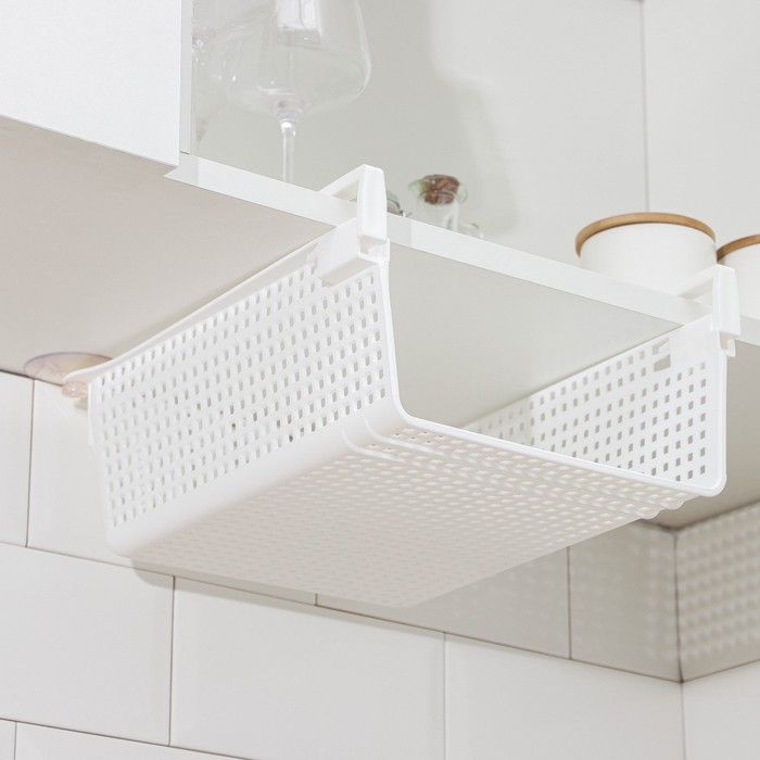 Корзина для хранения подвесная &laquo;Лофт&raquo;, 29&times;26&times;11 см, цвет белый