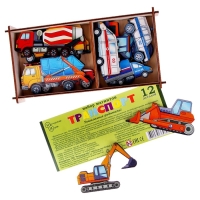 Набор &laquo;Транспорт на магнитах&raquo; в коробке 12 деталей