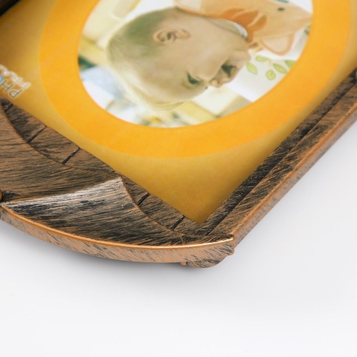 Фоторамка пластик 10х15 см "Повозка с лошадкой" бронза 25,8х2,5х19,8 см