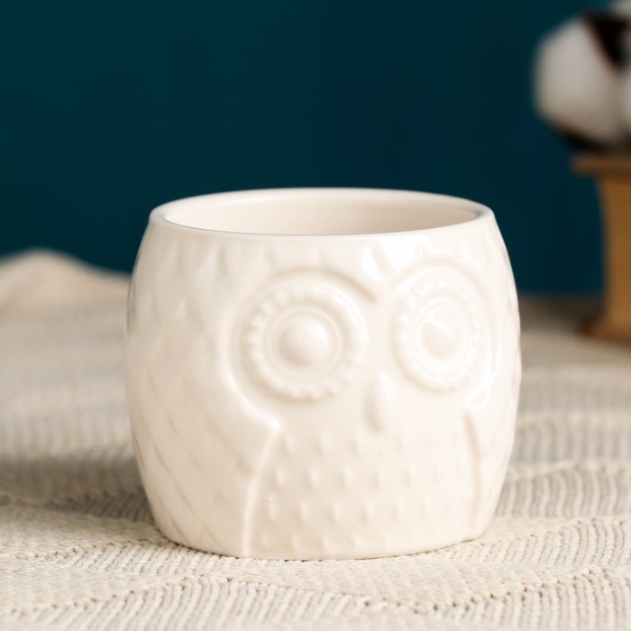 Горшок "Эко совушка" 8х6,5см