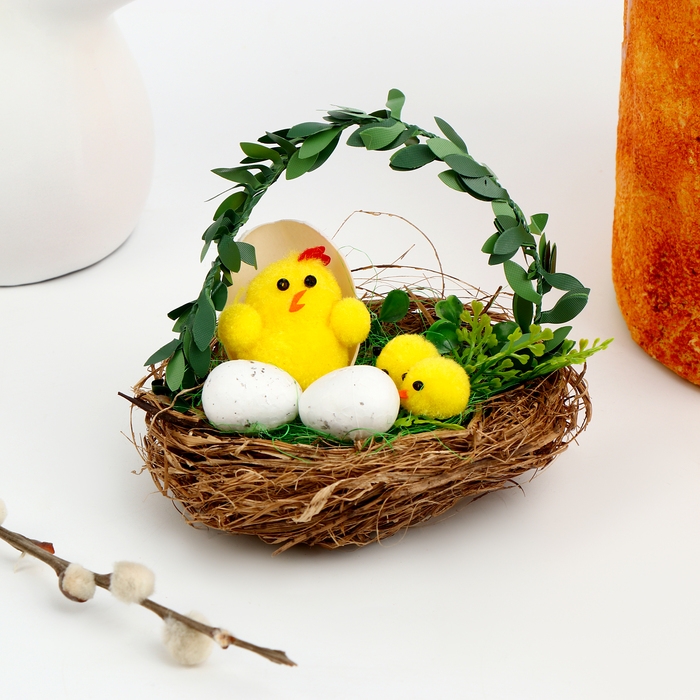 Декор пасхальный &laquo;Цыплята&raquo; 11 &times; 11 &times; 12 см