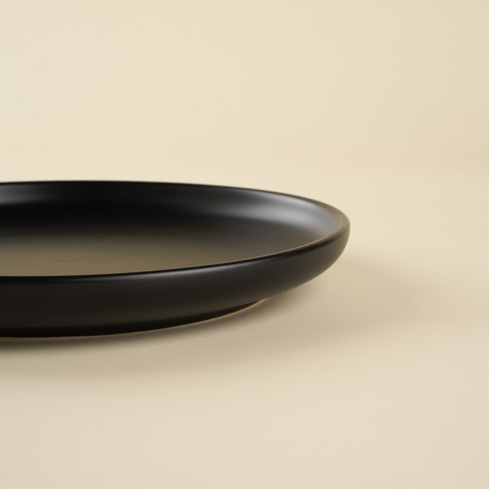 Набор тарелок фарфоровых SL Home &laquo;Дарк&raquo;, d=20,3 см, цвет чёрный