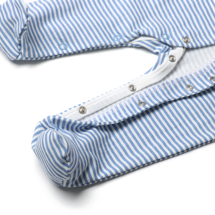 Комбинезон детский, цвет белый/полоска, рост 68