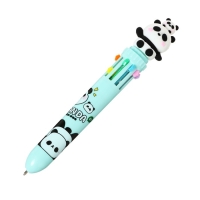 Ручка шариковая автоматическая 10-ти цветная, стержень 0,7 мм, "Панда", МИКС Ручка шариковая автоматическая 10-ти цветная, стержень 0,7 мм, "Панда", МИКС