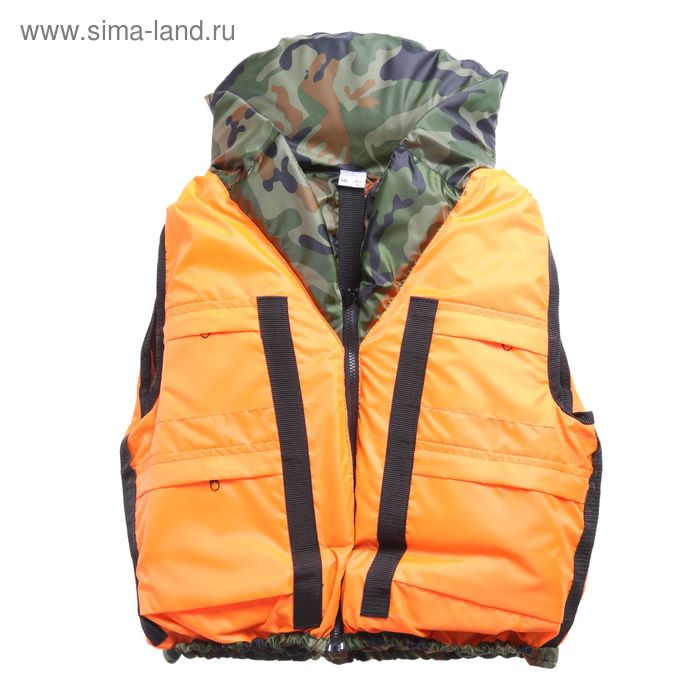 Жилет спасательный с подголовником «Капитан», двухсторонний, средний, 80 кг Жилет спасательный с подголовником «Капитан», двухсторонний, средний, 80 кг