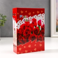 Фотоальбом на 100 фото 10х15 см "Цветы" МИКС 16,5х12,5х5 см Фотоальбом на 100 фото 10х15 см "Цветы" МИКС 16,5х12,5х5 см