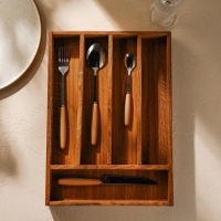 Ящик из натурального дуба для столовых приборов Sima-Land Home, 34&times;25&times;5 см