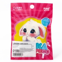 Антистресс сквиш мялка &laquo;Зайка&raquo;, с наклейки, в пакете