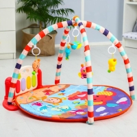 Развивающий коврик &laquo;Игра малыша&raquo;, с пианино, круглый, розовый