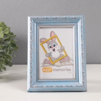 Фоторамка пластик "Вавилон" 10х15 см, голубой Фоторамка пластик "Вавилон" 10х15 см, голубой