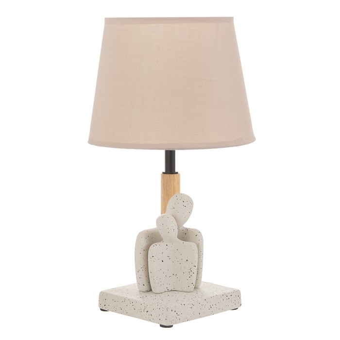 Настольная лампа "Нежность" Е14 40Вт бежевый 20х20х31см RISALUX