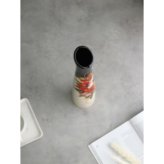 Ваза керамическая "Беатриче", напольная, разноцветная, 46 см, авторская работа