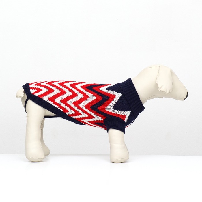 Свитер "Зиг-Заг", L (ДС 35, ОШ 30, ОГ 45 см)