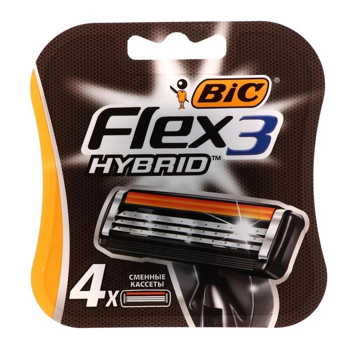 Сменные кассеты BIC Hybrid 3 Flex, 3 лезвия, 4 шт. Сменные кассеты BIC Hybrid 3 Flex, 3 лезвия, 4 шт.