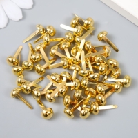 Брадсы для творчества металл "Золотой полушарик" набор 50 шт 1,5х0,8х0,8 см Брадсы для творчества металл "Золотой полушарик" набор 50 шт 1,5х0,8х0,8 см