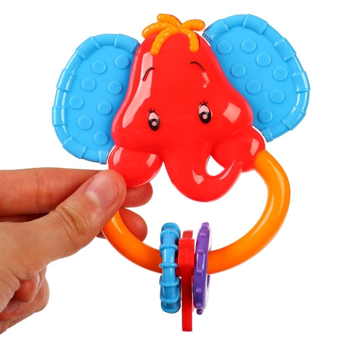 Погремушка «Африка: Слоник», цвет МИКС, Крошка Я Погремушка «Африка: Слоник», цвет МИКС, Крошка Я