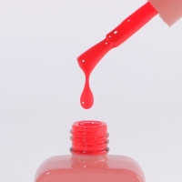 Гель лак для ногтей &laquo;SIMPLE&raquo;, 3-х фазный, 10 мл, LED/UV, цвет красный (137)