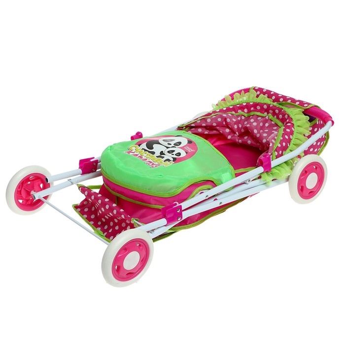 Коляска для кукол &laquo;Счастливый карапуз&raquo; универсальная, с корзиной и сумкой