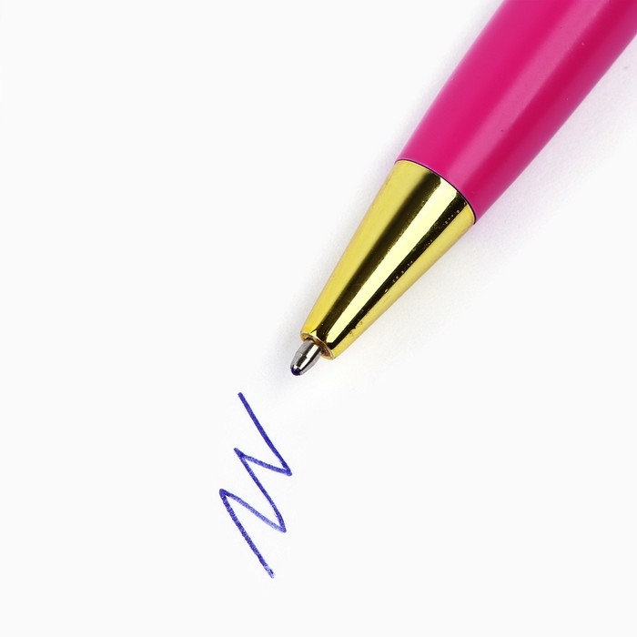 Ручка подарочная &laquo;С 8 марта&raquo;, металл, синяя паста