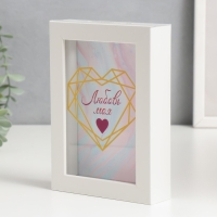 Копилка интерьерная пластик "Сердце на мраморе" 17х12х3,8 см Копилка интерьерная пластик "Сердце на мраморе" 17х12х3,8 см