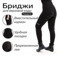 Бриджи для верховой езды Taya equestrianism цвет черный, размер 34, TL1 Бриджи для верховой езды Taya equestrianism цвет черный, размер 34, TL1