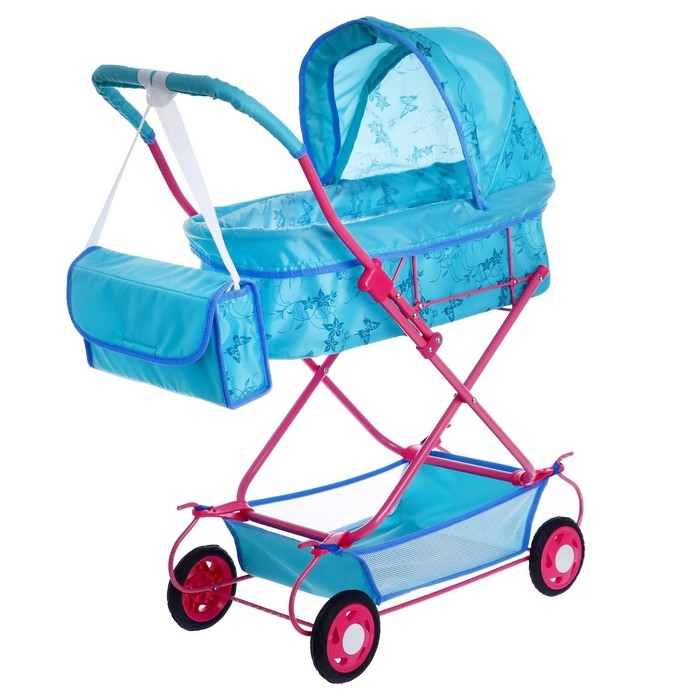 Коляска кукольная № 7, цвета МИКС Коляска кукольная № 7, цвета МИКС