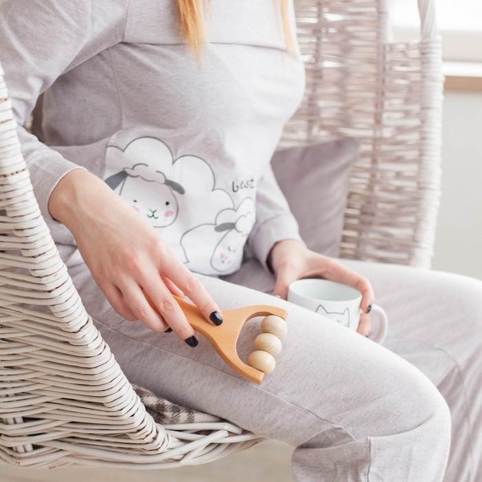 Массажёр «Барабан», деревянный, 15 × 8 × 3 см, 3 шарика Массажёр «Барабан», деревянный, 15 × 8 × 3 см, 3 шарика