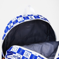 Рюкзак школьный из текстиля на молнии, 5 карманов, цвет синий Рюкзак школьный из текстиля на молнии, 5 карманов, цвет синий