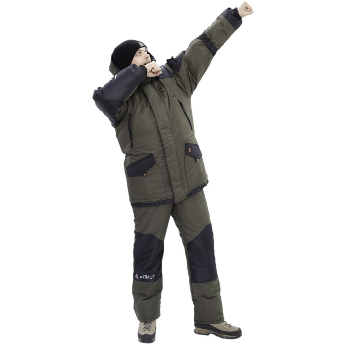 Костюм Костюм "ГОРКА Зимняя", taslan, размер 48, цвет хаки/чёрный