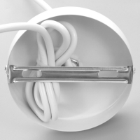 Светильник BayerLux Подвес "Цилиндр" 1x40Вт E27 белый 13х13х16-96 см