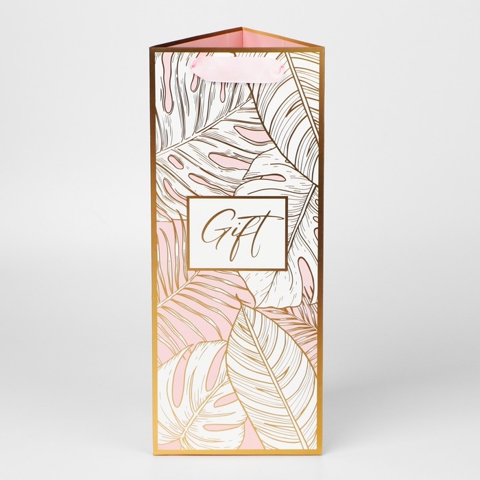 Пакет подарочный под бутылку, упаковка, &laquo;Подарочек&raquo;, 13 х 32 х 11.3 см