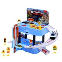 Парковка &laquo;Полицейский участок&raquo;, 1 машинка, 8 дорожных знаков, 31 деталь