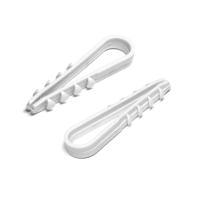 Дюбель-хомут ТУНДРА, для круглого кабеля, нейлоновый, 5-10 мм, белый, 100 шт Дюбель-хомут ТУНДРА, для круглого кабеля, нейлоновый, 5-10 мм, белый, 100 шт