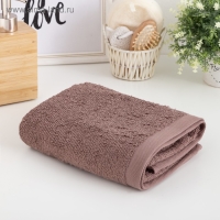 Полотенце махровое Этель &laquo;Терри&raquo; 50x90 см, коричневый
