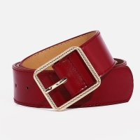 Ремень женский, ширина 4 см, пряжка металл, цвет тёмно-красный Ремень женский, ширина 4 см, пряжка металл, цвет тёмно-красный