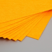 Фетр жесткий 1 мм "Оранжево-персиковый" набор 10 листов формат А4