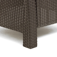 Набор садовой мебели "Ротанг": 2 кресла + стол, цвет мокко Набор садовой мебели "Ротанг": 2 кресла + стол, цвет мокко