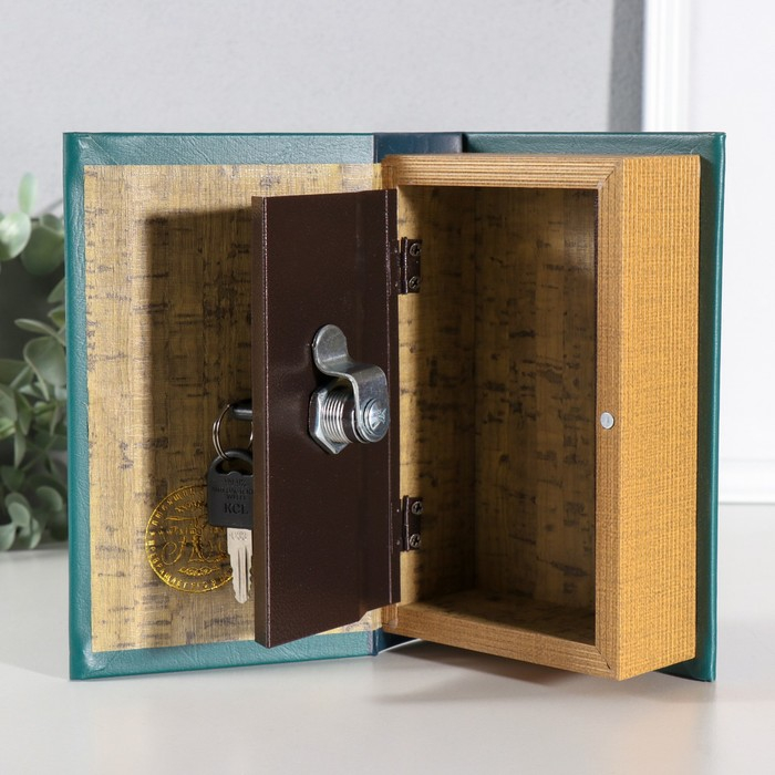 Сейф дерево книга кожзам Сейф дерево книга кожзам "Уральские сказы" 17х11х5 см