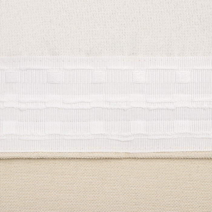 Штора портьерная Этель &laquo;Структурная&raquo;, цвет молочный, на шторной ленте, 145х265 см, 100% п/э