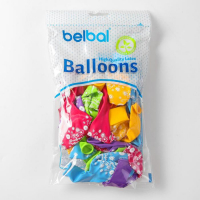 Шар латексный 14" «С днём рождения тебя!», цветы, пастель, шелкография, набор 25 шт., МИКС Шар латексный 14" «С днём рождения тебя!», цветы, пастель, шелкография, набор 25 шт., МИКС